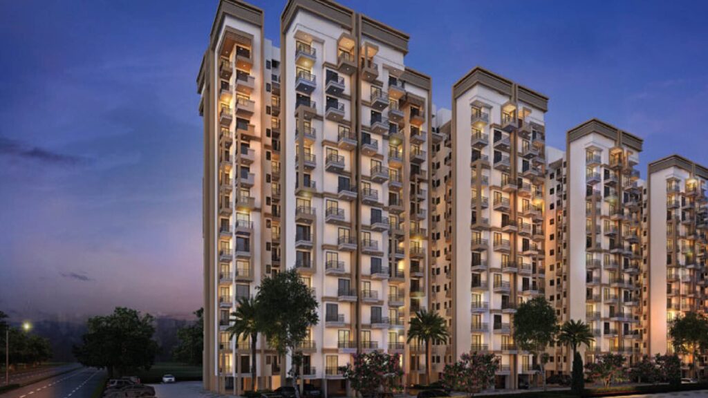 evening view of flats in mohali