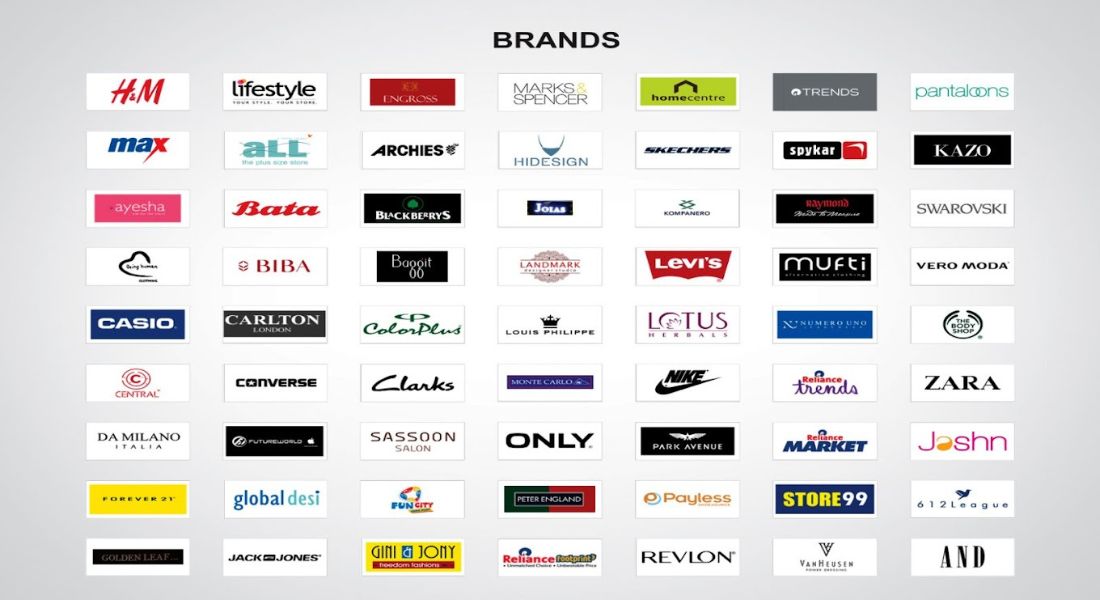 Brands available at VR Punjab Mall
