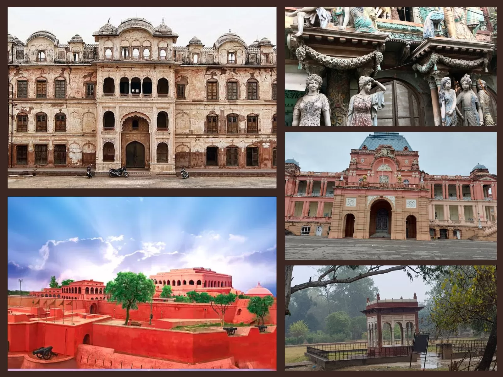 Collage of forts in Punjab