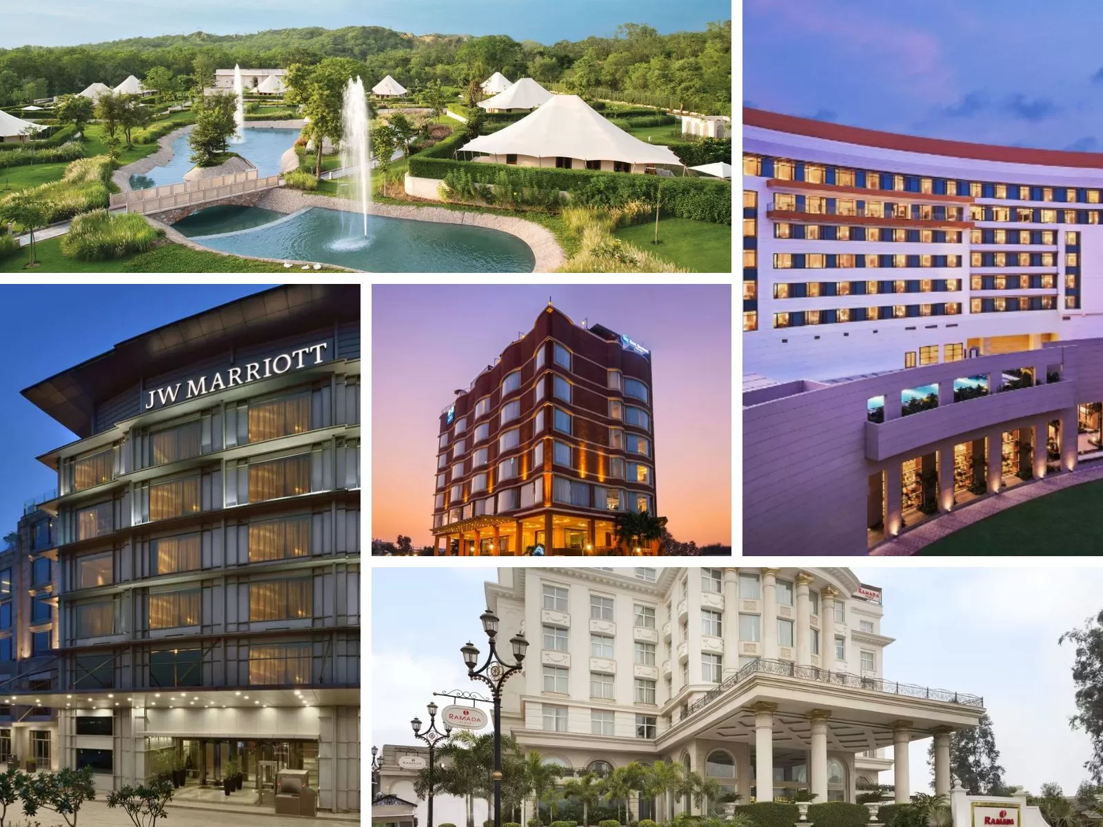 Collage of Best hotels in Punjab