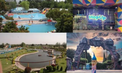 Collage of the best amusements parks in Chandigarh
