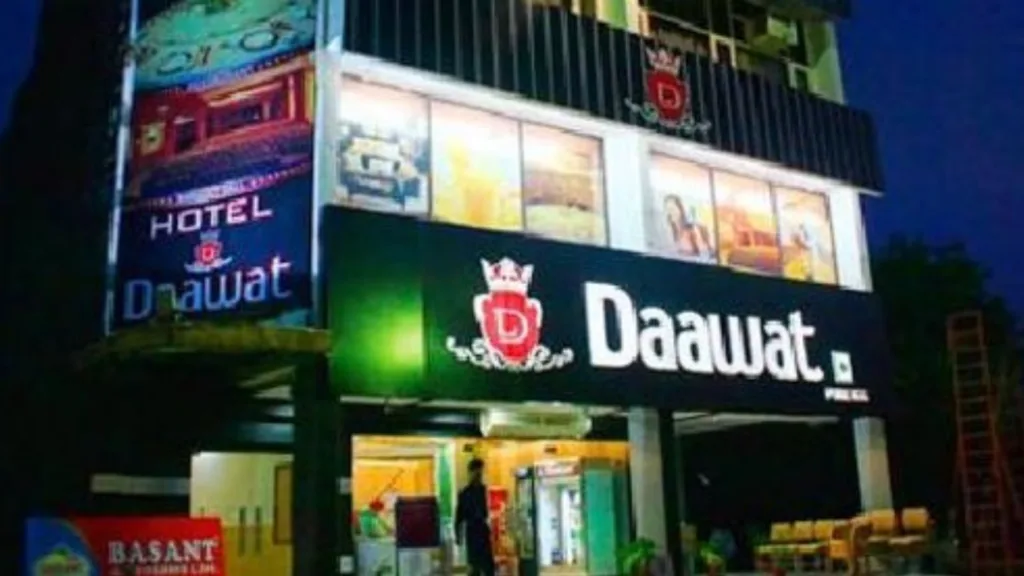Outside view of Hotel Daawat