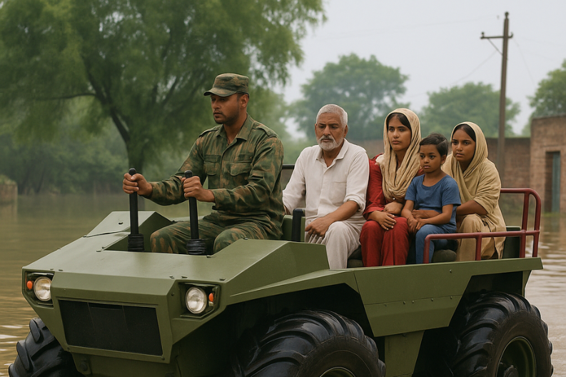 ATOR N1200: Indian Army Lifesaving Vehicle Assists Flood Victims