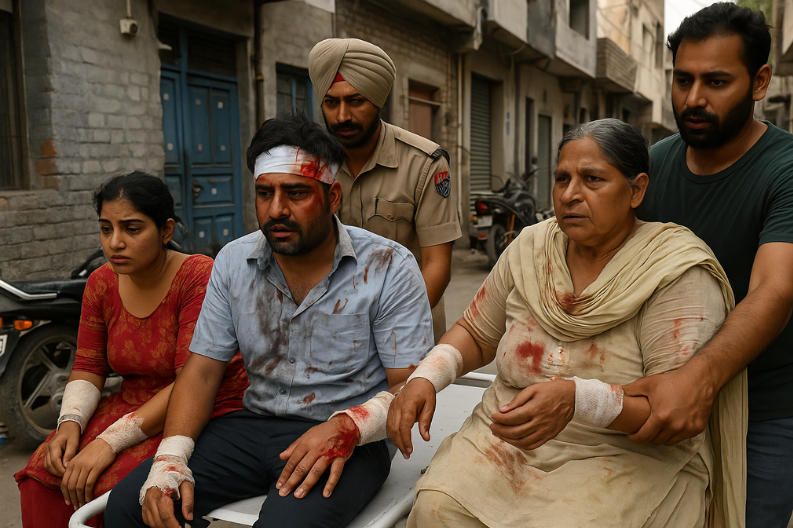 Advocate and Family Injured in Sword Attack in Ludhiana