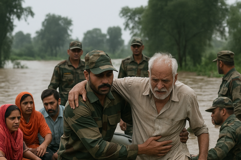 Army Saves 25 Lives During Punjab Floods A Brave Rescue