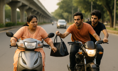 Bike Thieves Steal Woman Bag Near Tribune Chowk in Chandigarh