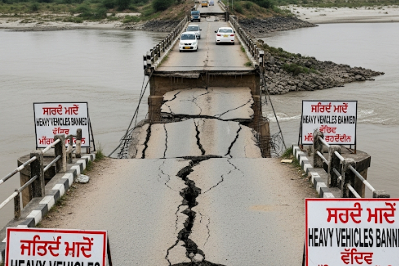 IIT Roorkee Warns Sutlej Bridge Unsafe for Heavy Vehicles