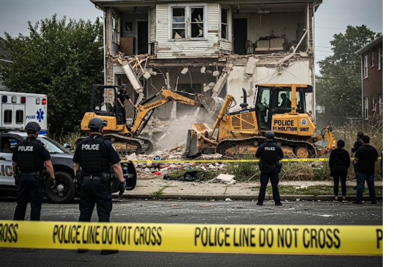 Ludhiana Police Demolish House of Drug Peddler