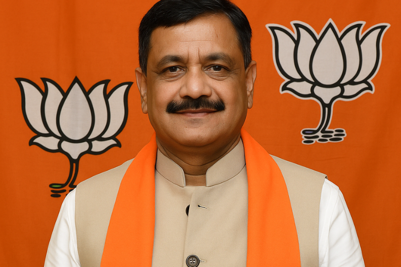 Sanjeev Vashisht Re-elected as BJP President in Mohali