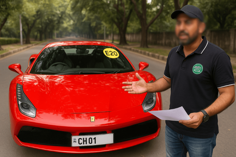 Chandigarh Man Highlight Problems with E20 Fuel & High-End Car