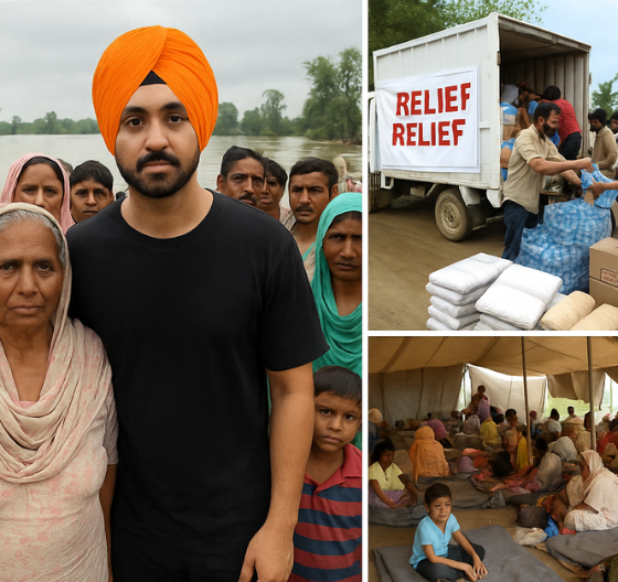 Diljit Dosanjh Steps Up to Help Flood-Affected Villages in Punjab