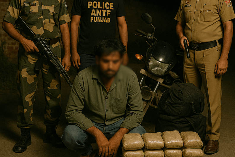 Drug Smuggler Caught with Over 25 Kg of Heroin in Amritsar