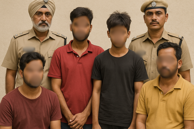 Four Arrested in Arms Case: Major Crackdown in Chandigarh