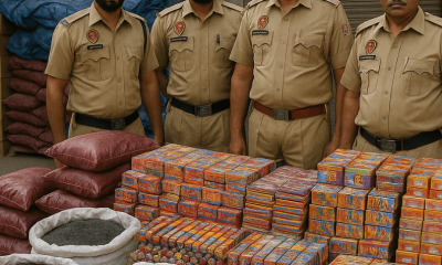 Police Seize Large Stockpile of Firecrackers Near Phagwara