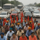 Traffic Chaos as Roadway Worker Protest on Kharar-CHD Highway