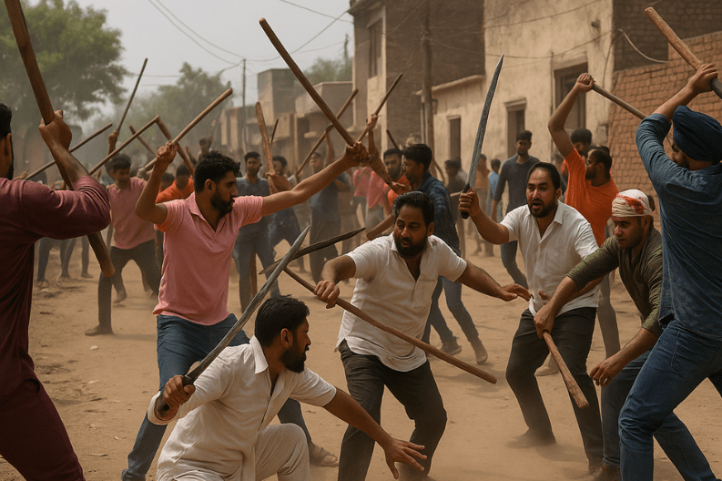 Violence Erupts in Chhat Village_ Five Injured in Community Clash