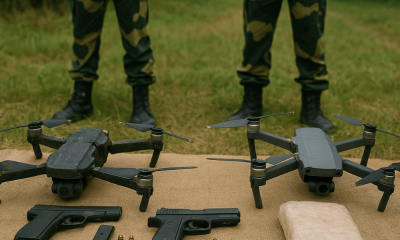 BSF Recovers Illegal Weapons and Drugs Along Punjab Border
