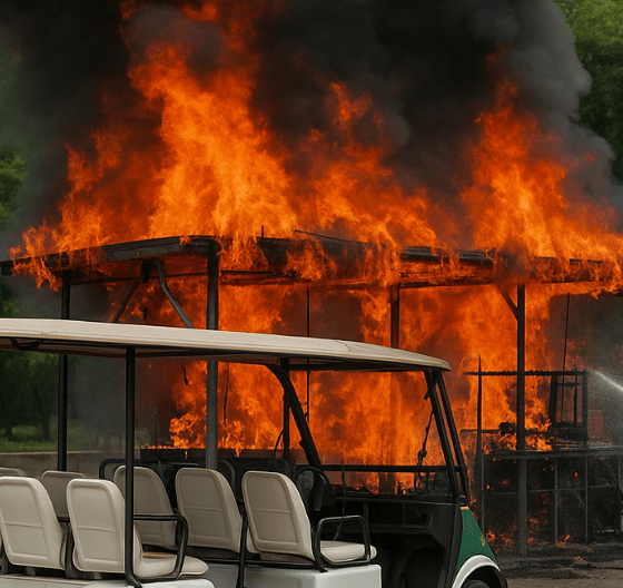 Fire Destroys Battery Cart Charging Station at Chhatbir Zoo but No Injuries Reported