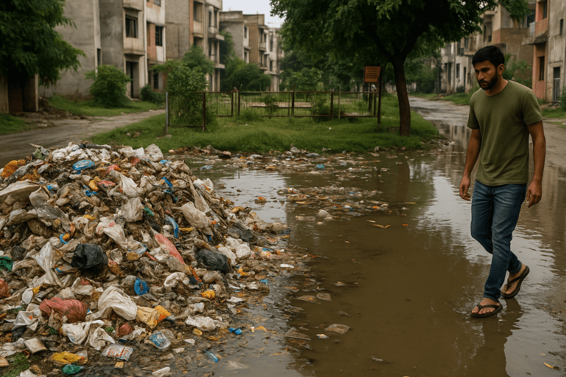 Health Risks from Poor Sanitation in GLADA Colony in Ludhiana