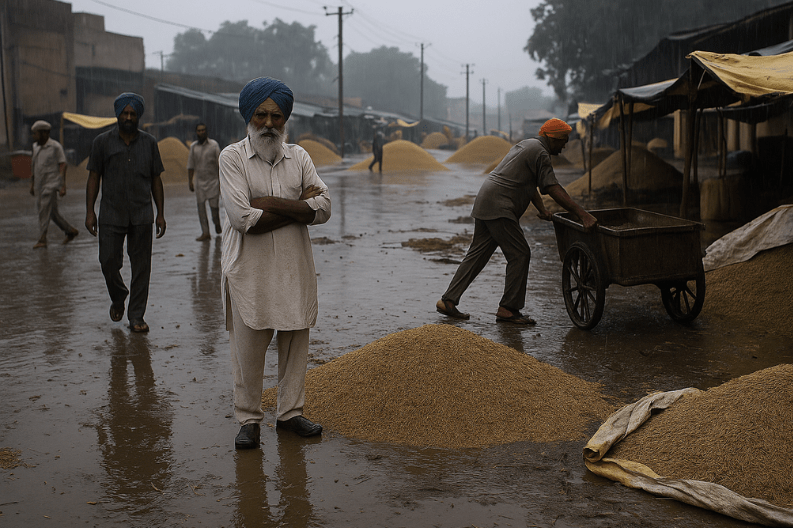 Ludhiana Farmers Struggle with Unhygienic Mandis and Rains