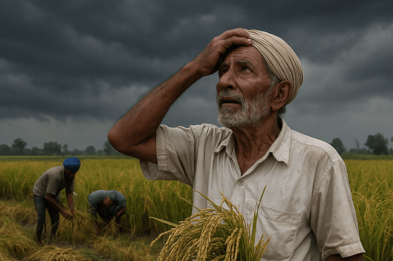Paddy Harvesting Struggles in Jalandhar_ Farmers Challenge