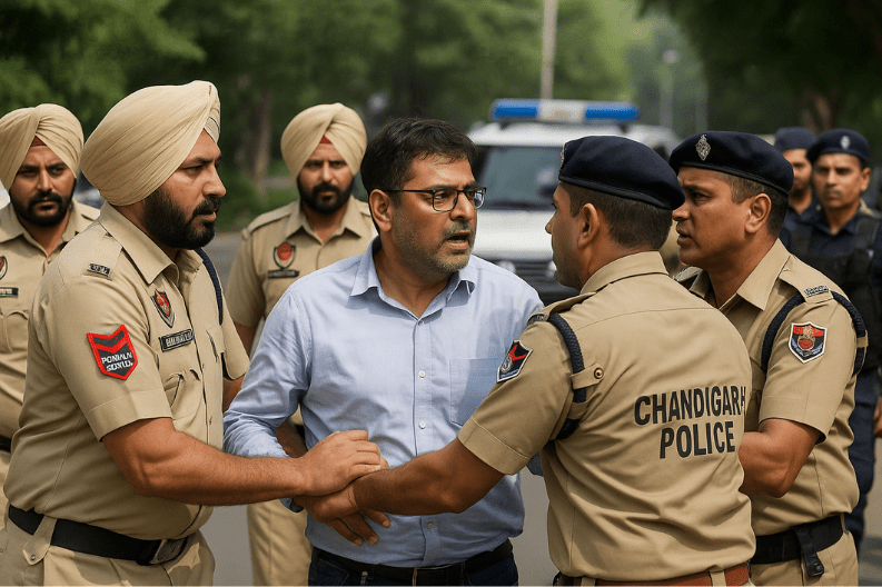 Police Clash Over Arrest of Man Accused of Forging Signatures