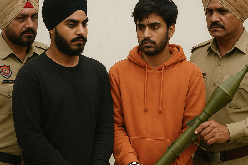 Punjab Police Capture Two Terror Suspects in Amritsar and Recover RPG