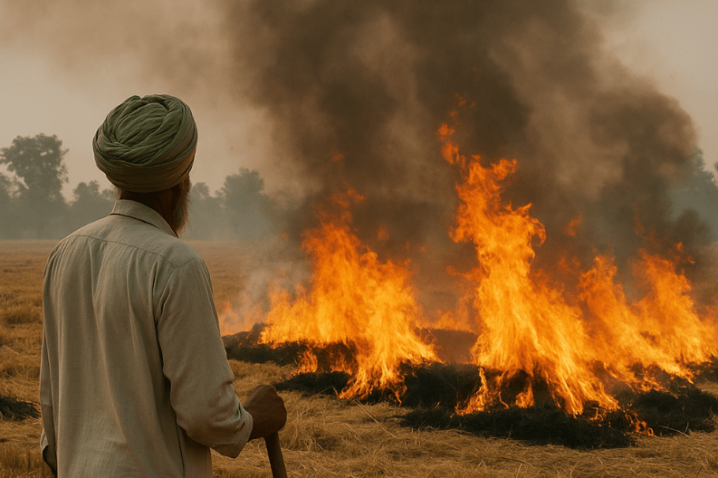 Punjab Sees Rise in Farm Fires_ 202 New Cases in Recent Days