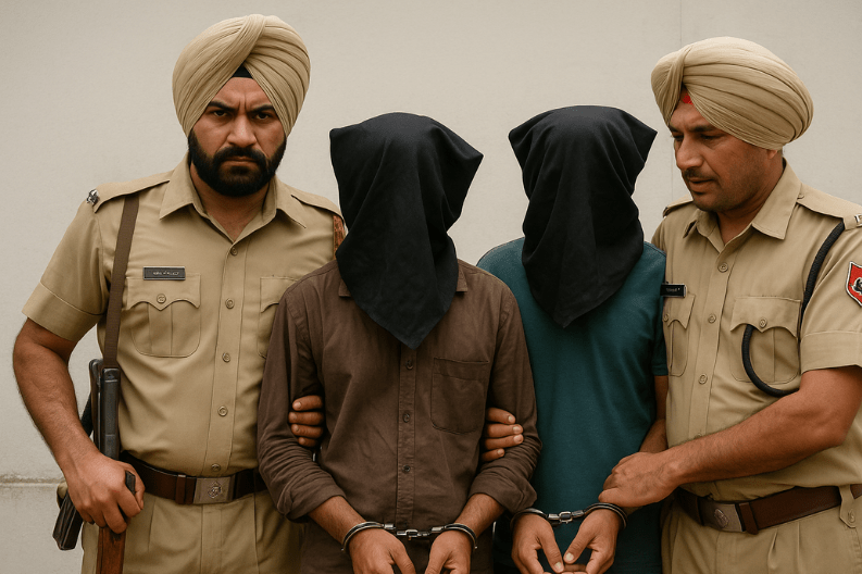 Tarn Taran Police Arrest Cross-Border Smugglers with 16 kg Heroin