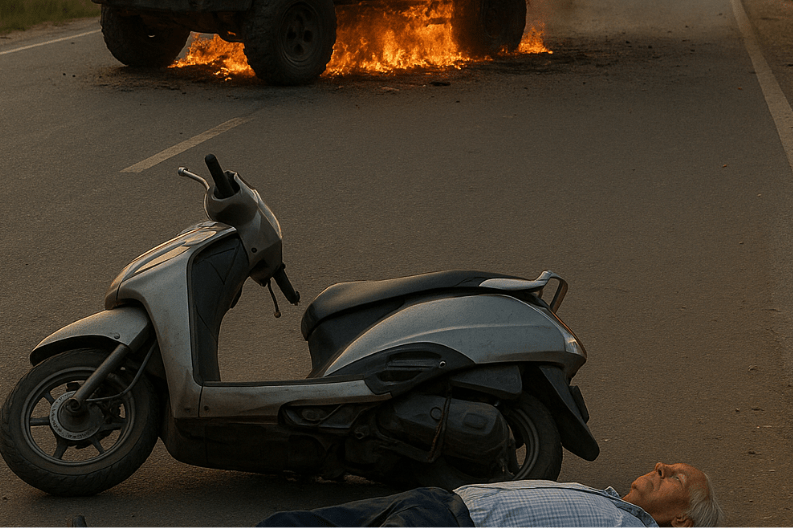 Tragic Accident on Jalandhar-Hoshiarpur Road Claims Life of 65 Yr