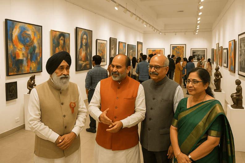 90th All India Art Exhibition Opens in Amritsar with Vibrant Displays