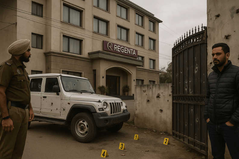 A Hotel Owner Faces Extortion and Gunfire in Mohali