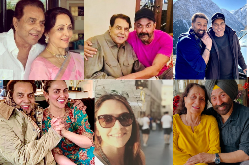 Bollywood Superstar Dharmendra and his family