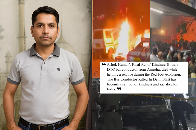 Bus Conductor Killed In Delhi Blast Ashok Kumar’s Final Act of Kindness Ends in Tragedy Near Red Fort
