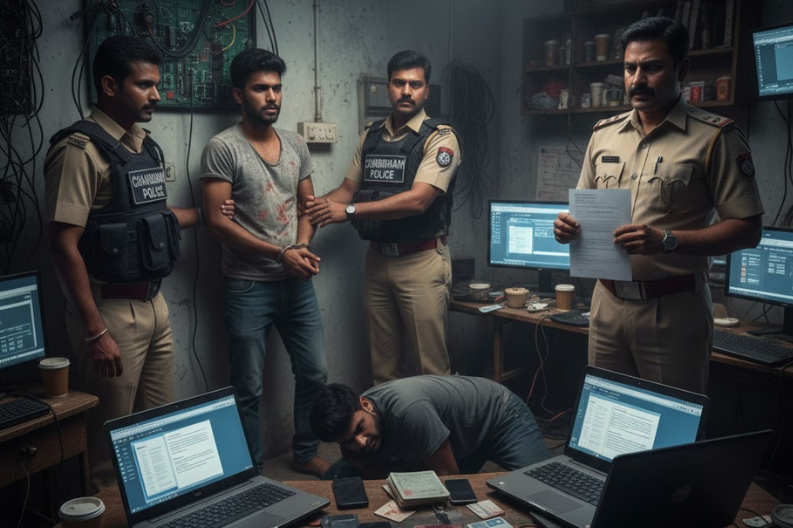 Chandigarh Police Arrest Four in Rs 54 Lakh Cyber Fraud Case Targeting Businessman