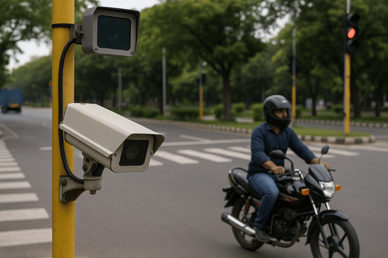 Chandigarh to Use AI Cameras to Enforce Helmet Use for Two-Wheeler Riders