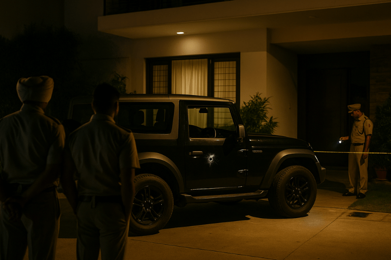 Chandigarh_ Nighttime Shooting at Hotelier's Home in Sector 38