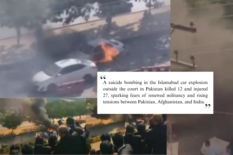 Islamabad car explosion outside the court in Pakistan