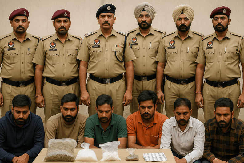 Ludhiana Police Take Action Against Drug Smuggling_ Seven Arrested