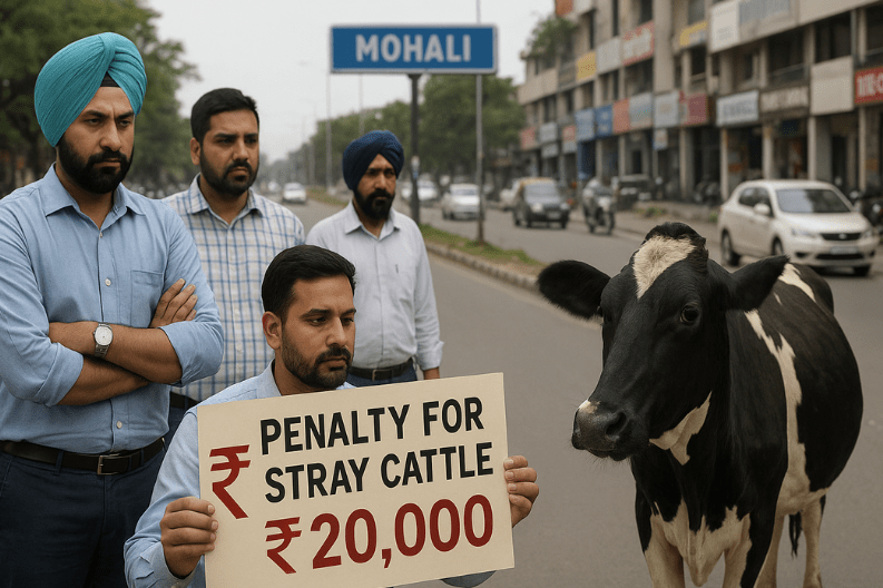 Mohali Increases Penalty for Stray Cattle to Tackle Growing Issue