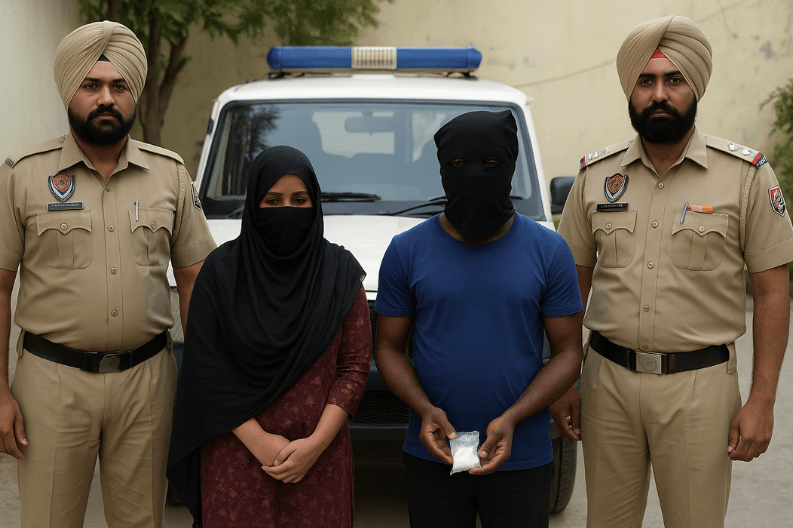 Mohali Police Arrest Woman and Nigerian Man for Drug Dealing