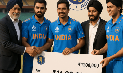 Mohali_ PCA Honors World Cup Heroes with ₹11 Lakh Awards