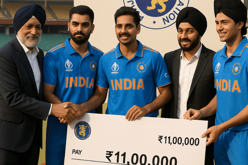 Mohali_ PCA Honors World Cup Heroes with ₹11 Lakh Awards