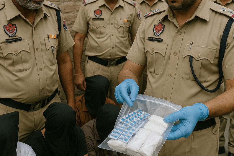 Police Arrest 11 People and Seize Heroin and Tablets in Jalandhar