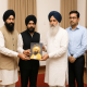 Presentation of Book on 9th Sikh Guru in Jalandhar-min