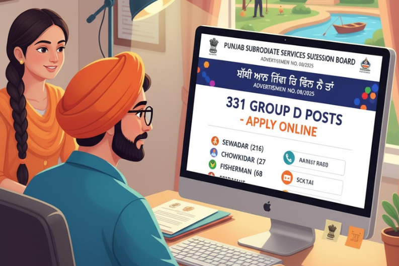 Punjab Government Opens Applications for 331 Group D Jobs_ Key Details for 2025 Recruitment