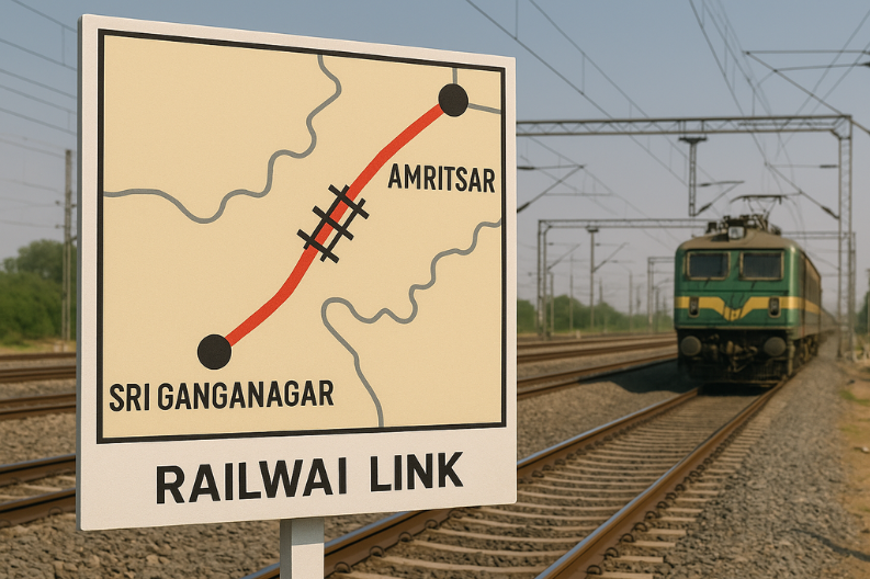 Railway Link Project Approved_ Distance Between Sri Ganganagar and Amritsar to Reduce by 150 km