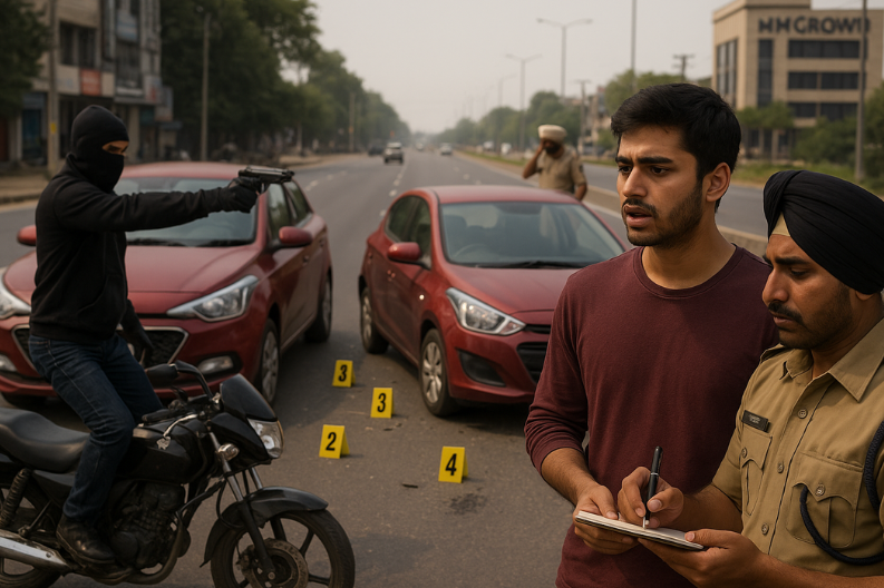 Shooting Incident Involving Hotelier’s Son in Zirakpur