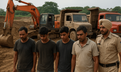 Three Arrested for Illegal Soil Digging at Chandigarh IT Park-min