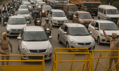 Traffic Chaos at Mohali and Zirakpur as Barricades Block Entry to Chandigarh